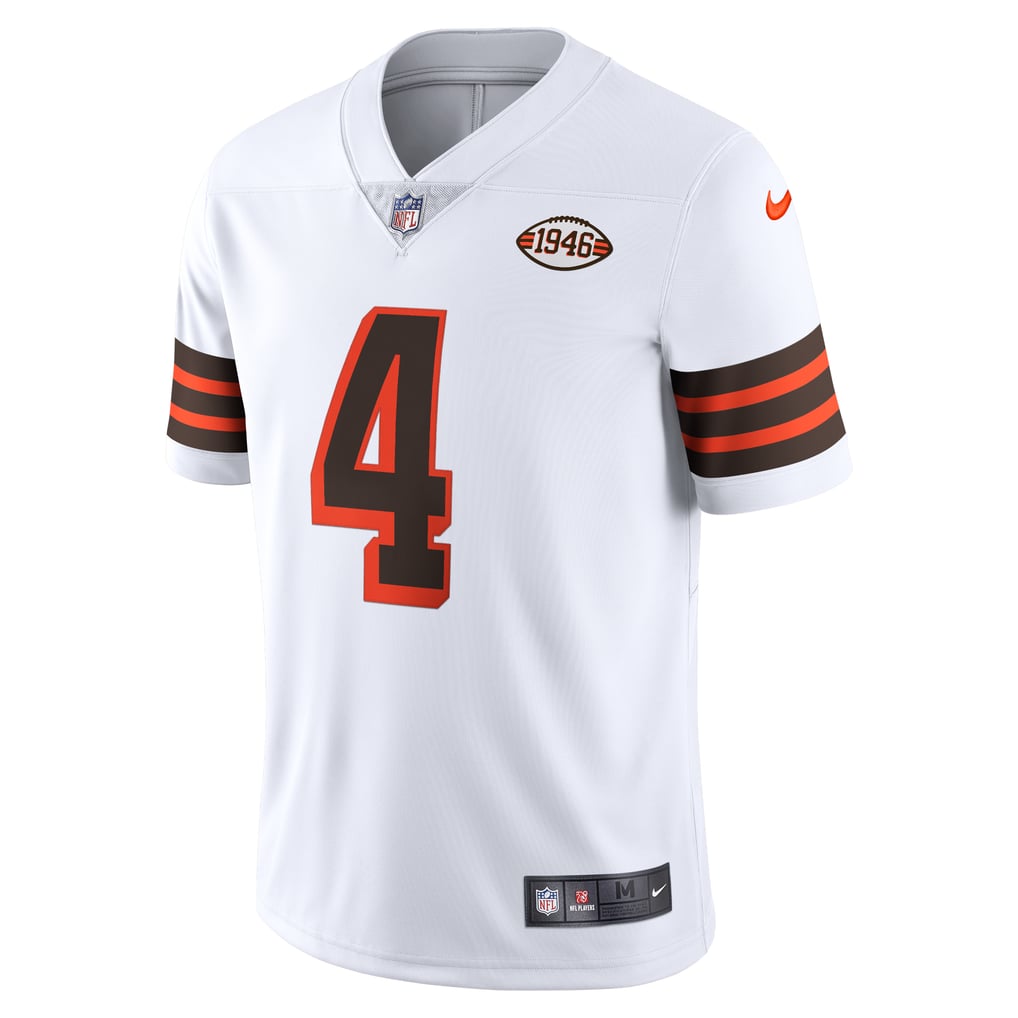 Men's Cleveland Browns Deshaun Watson Nike White 2021 Alternate Vapor Limited Jersey - Image 3