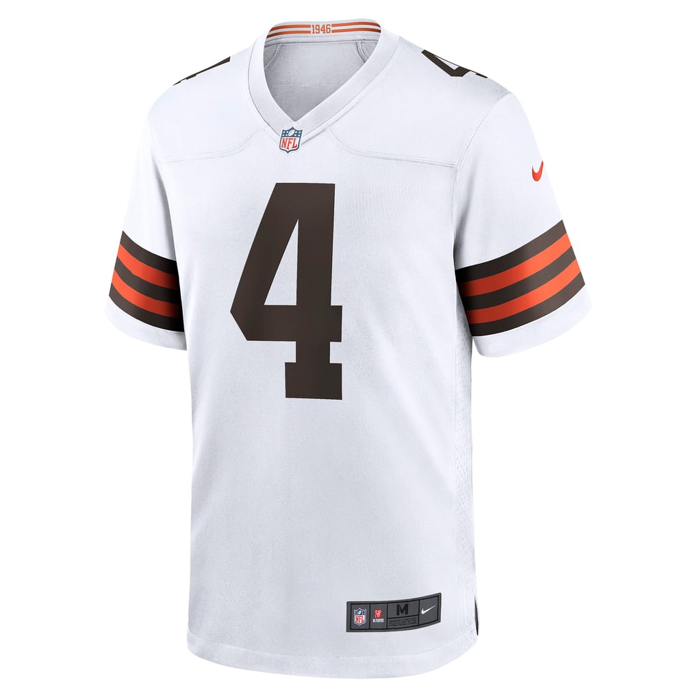Men's Cleveland Browns Deshaun Watson Nike White Game Jersey - Image 3