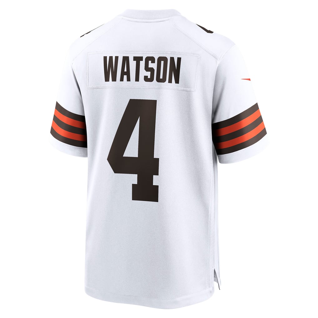 Men's Cleveland Browns Deshaun Watson Nike White Game Jersey - Image 4