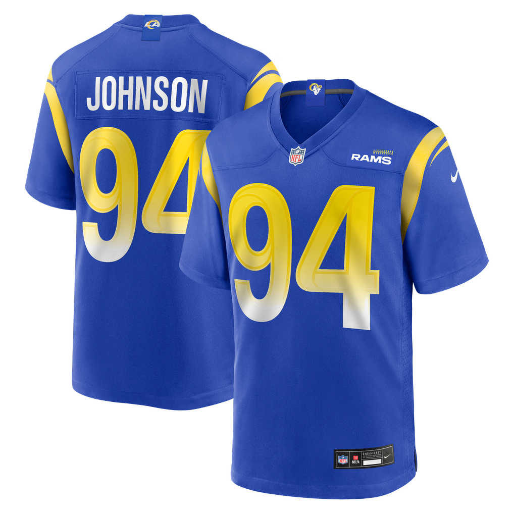 Men's Los Angeles Rams Desjuan Johnson Nike Royal Home Game Jersey - Image 2