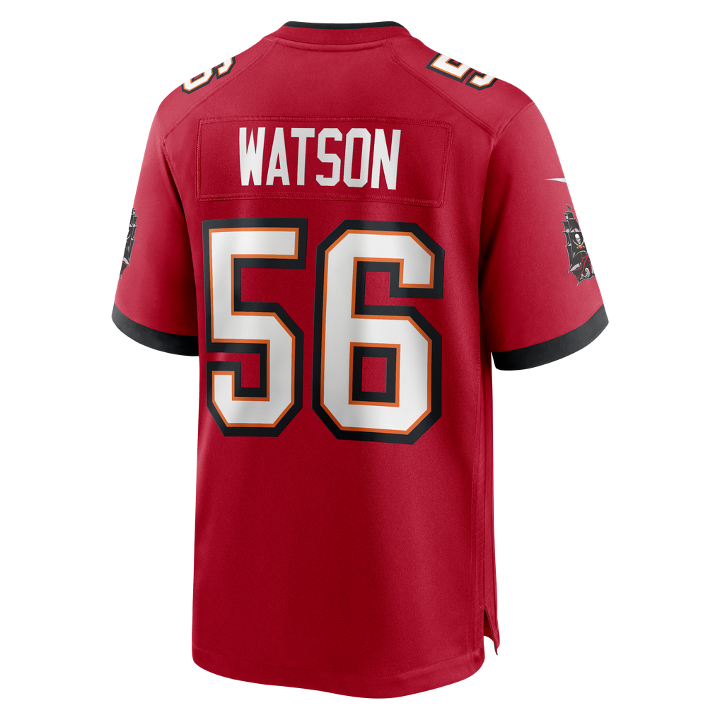 Men's Tampa Bay Buccaneers Desmond Watson Nike  Red Team Game Jersey - Image 4