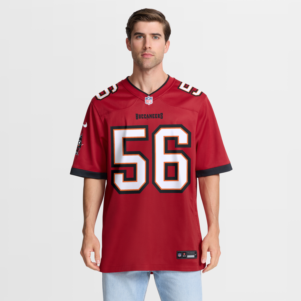 Men's Tampa Bay Buccaneers Desmond Watson Nike  Red Team Game Jersey - Image 5