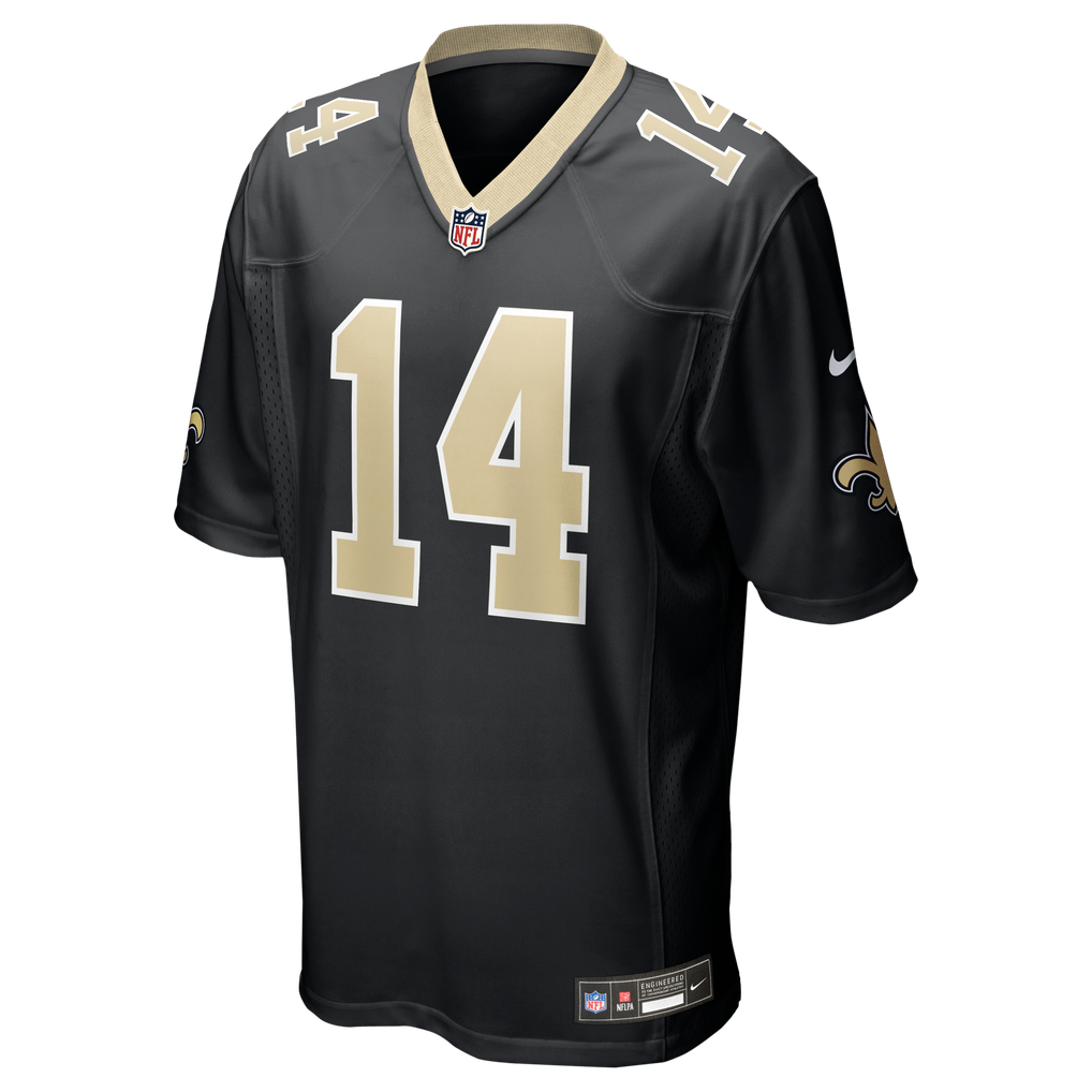 Men's New Orleans Saints Devaughn Vele Nike  Black Team Game Jersey - Image 3