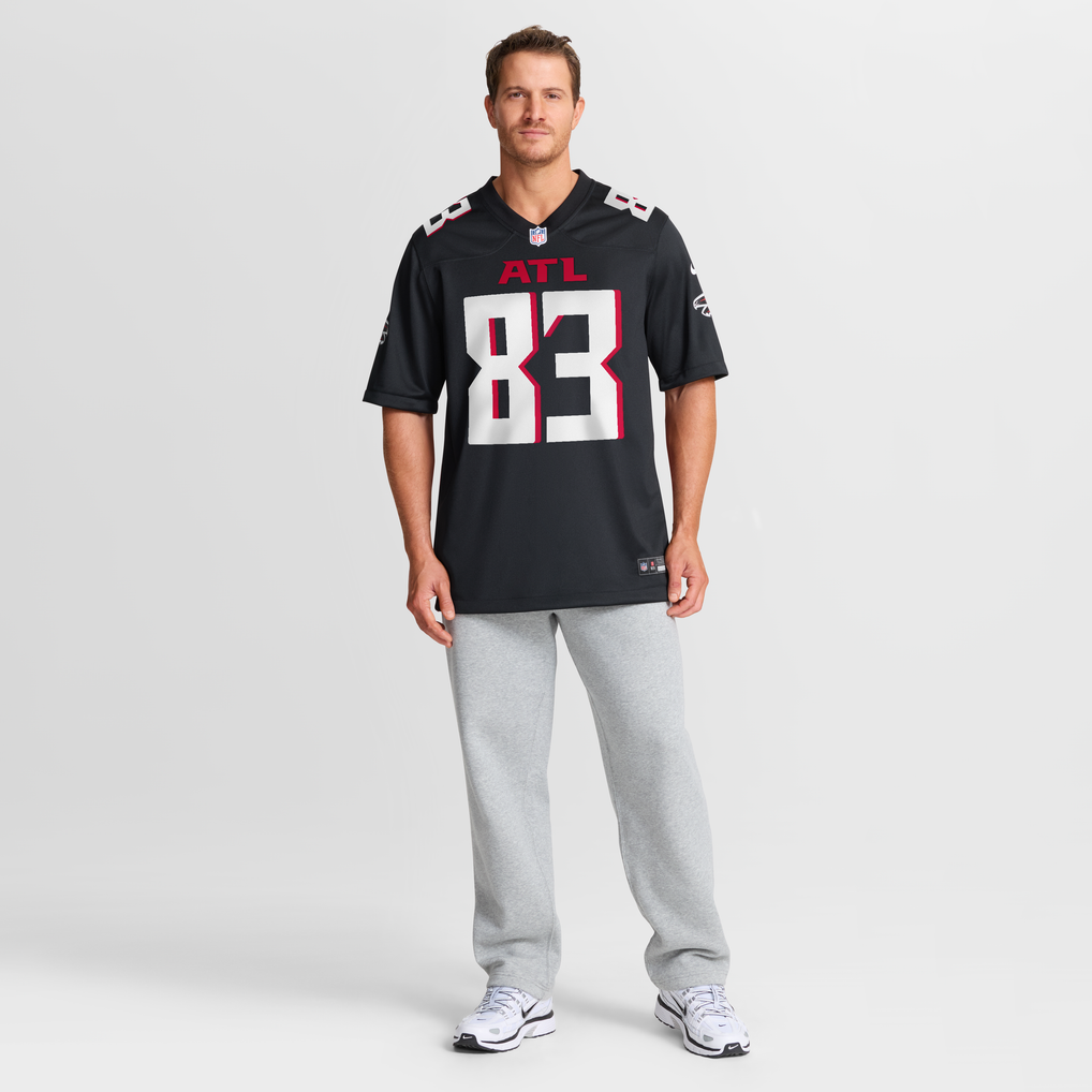 Men's Atlanta Falcons Deven Thompkins Nike Black Team Game Jersey