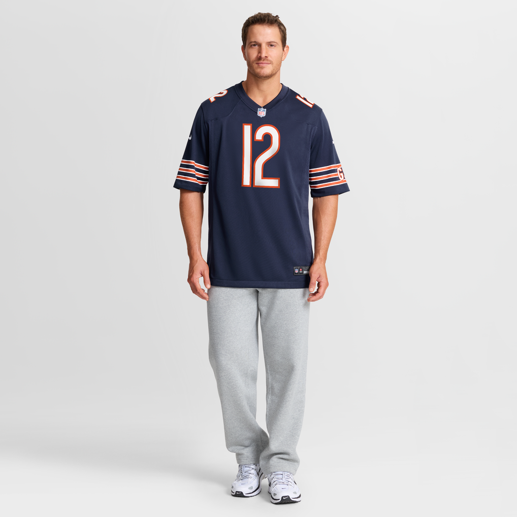 Men's Chicago Bears Devin Bush Nike Navy Team Game Jersey - Image 3
