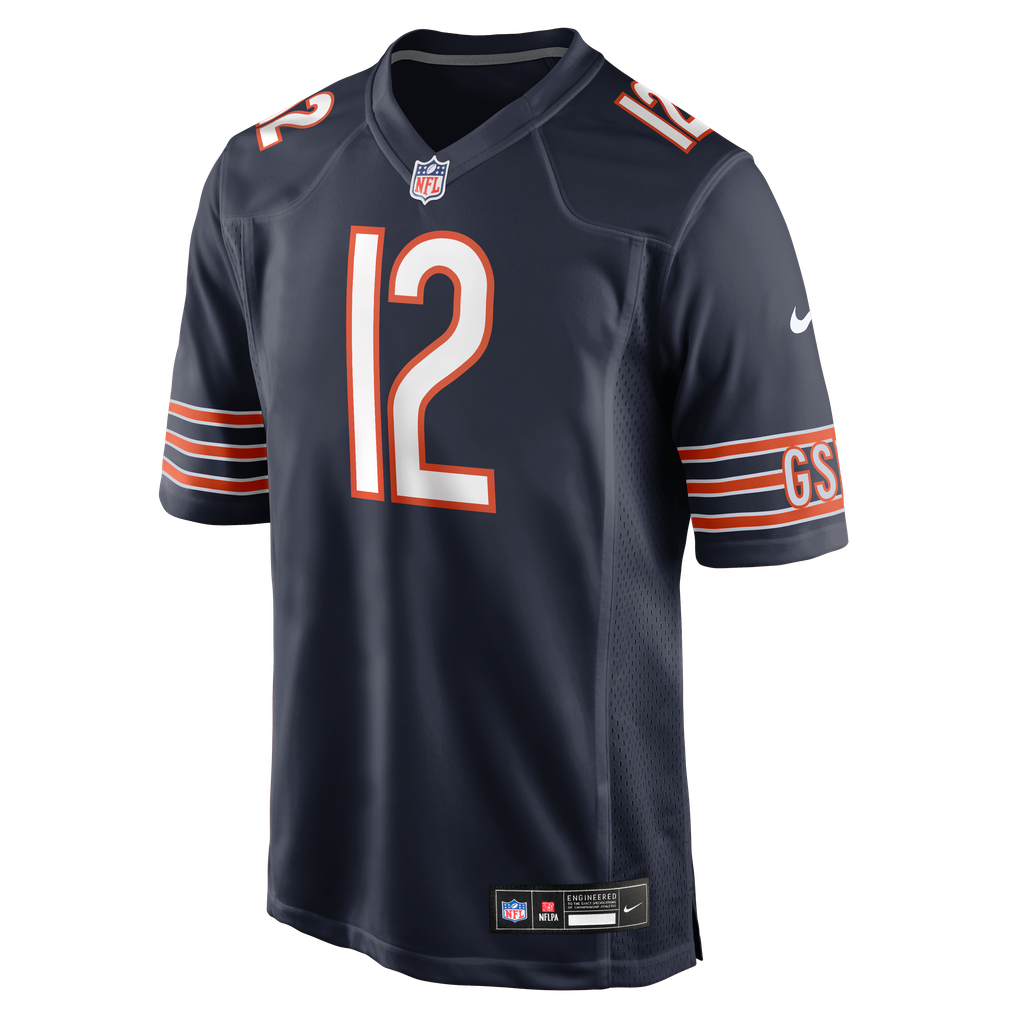 Men's Chicago Bears Devin Bush Nike Navy Team Game Jersey - Image 5