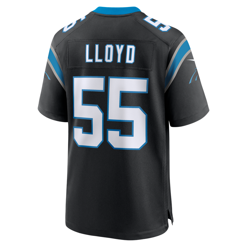 Men's Carolina Panthers Devin Lloyd Nike Black Team Game Jersey - Image 4