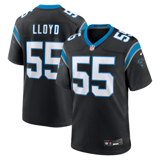 Men's Carolina Panthers Devin Lloyd Nike Black Team Game Jersey - Image 1