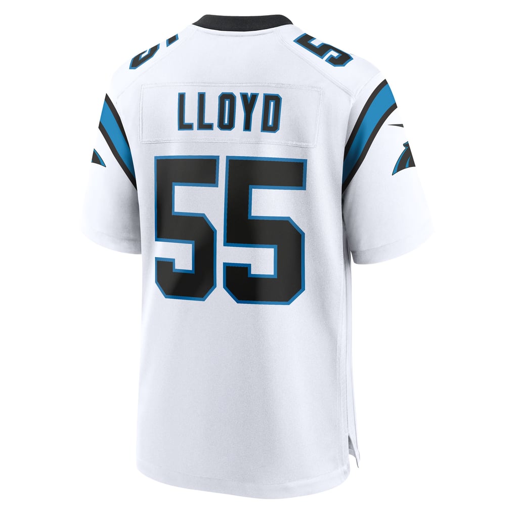 Men's Carolina Panthers Devin Lloyd Nike White Game Jersey - Image 4