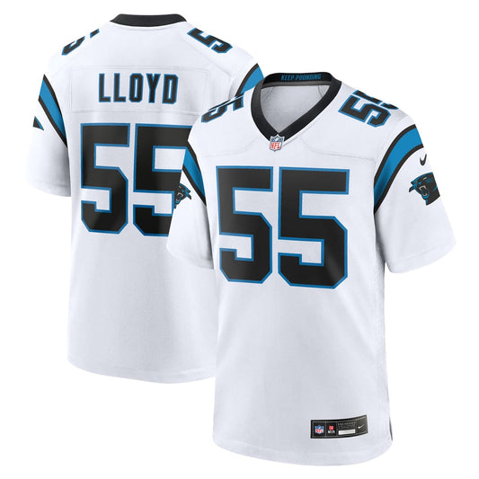Men's Carolina Panthers Devin Lloyd Nike White Game Jersey - Image 1