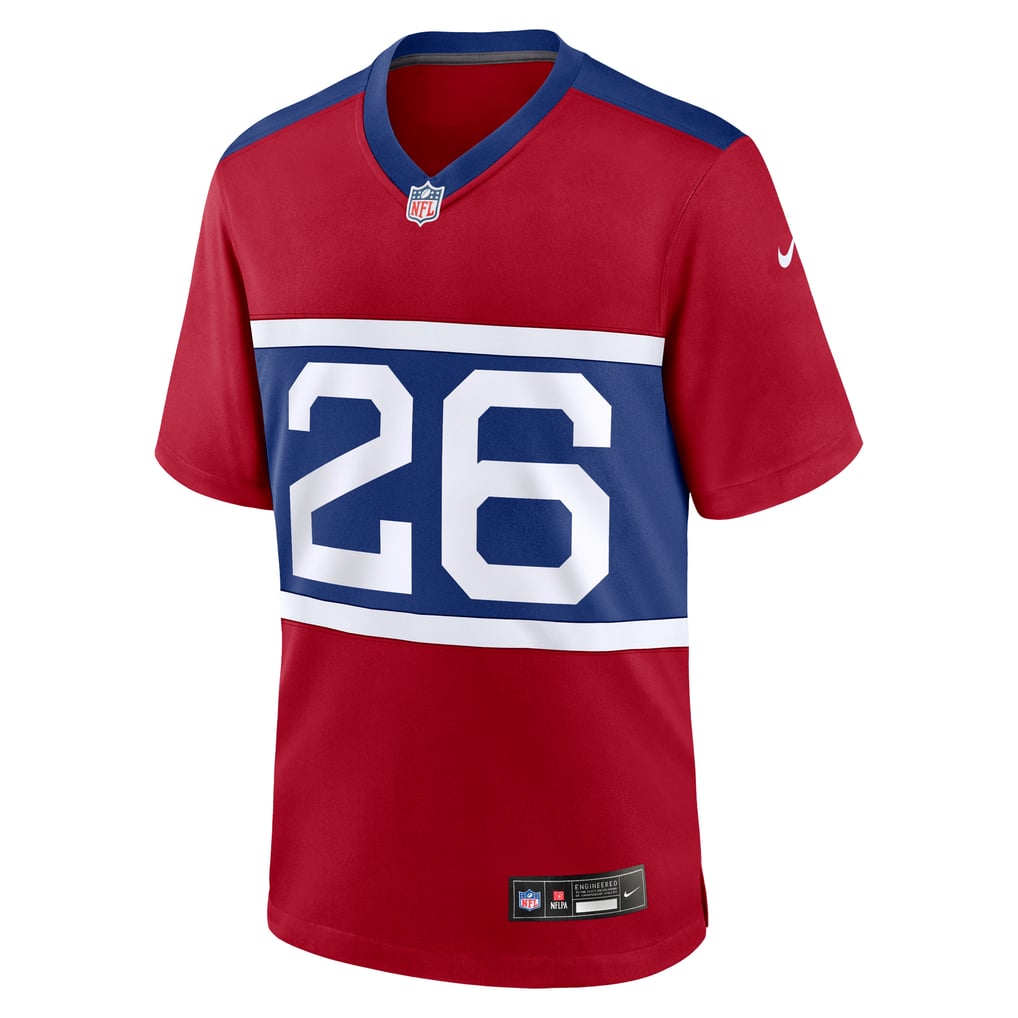 Men's New York Giants Devin Singletary Nike Century Red Alternate Player Game Jersey - Image 3