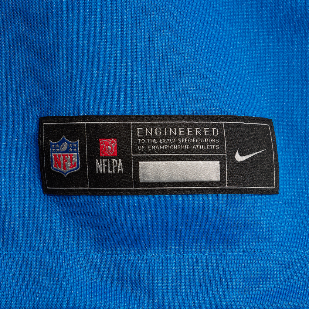 Men's Detroit Lions Devin White Nike Blue Team Game Jersey - Image 9