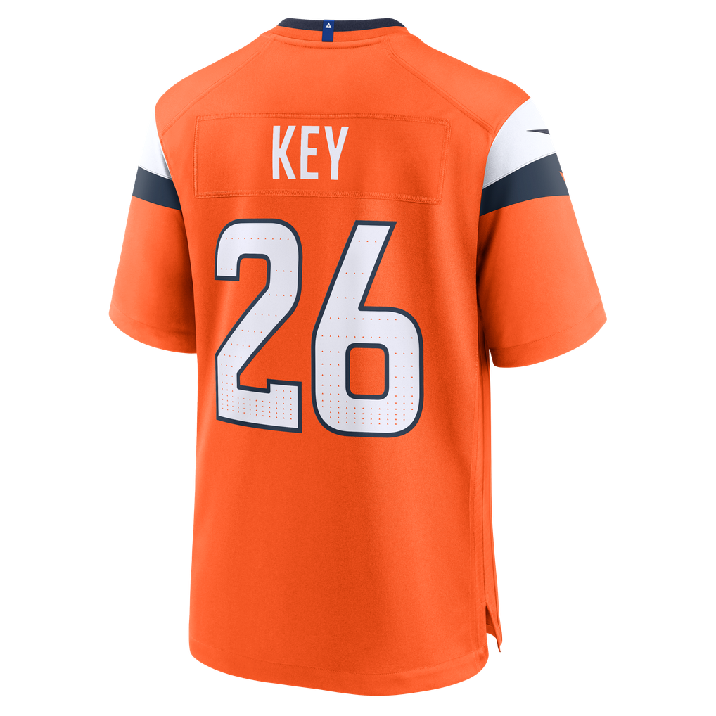 Men's Denver Broncos Devon Key Nike  Orange Team Game Jersey - Image 4