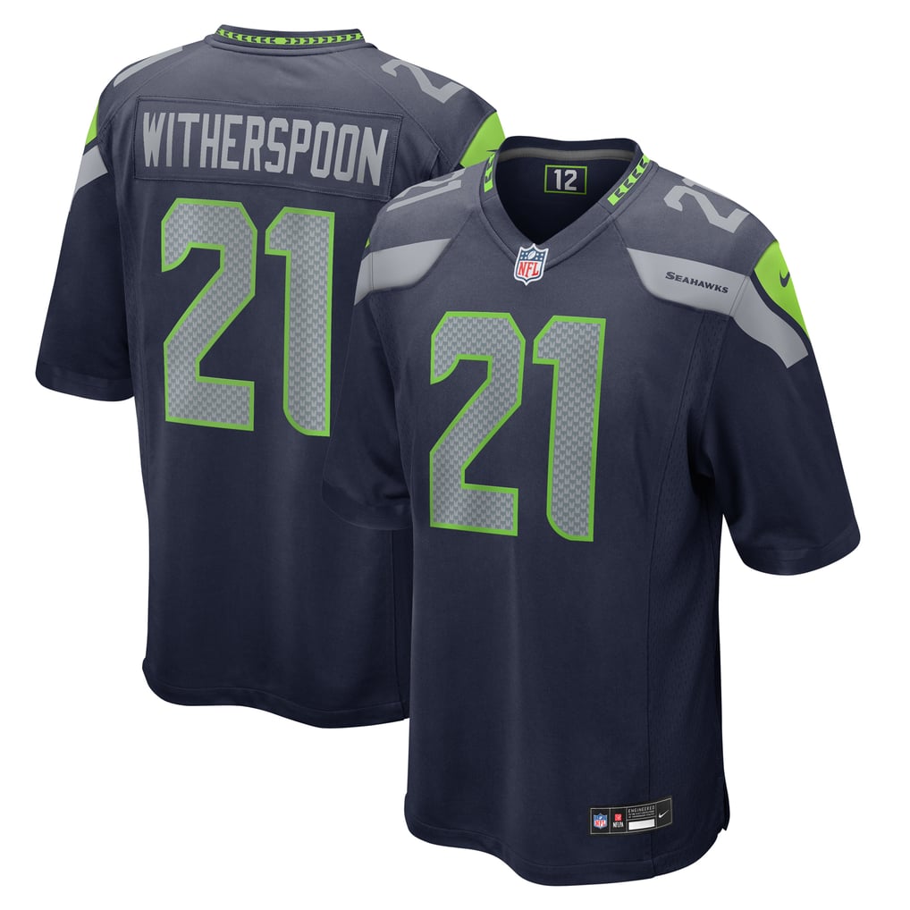 Men's Seattle Seahawks Devon Witherspoon Nike  College Navy  Game Jersey - Image 2