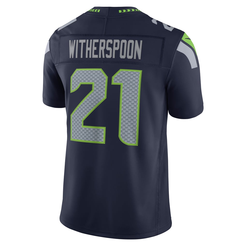 Men's Seattle Seahawks Devon Witherspoon Nike College Navy Team Vapor F.U.S.E. Stitched Limited Jersey - Image 4