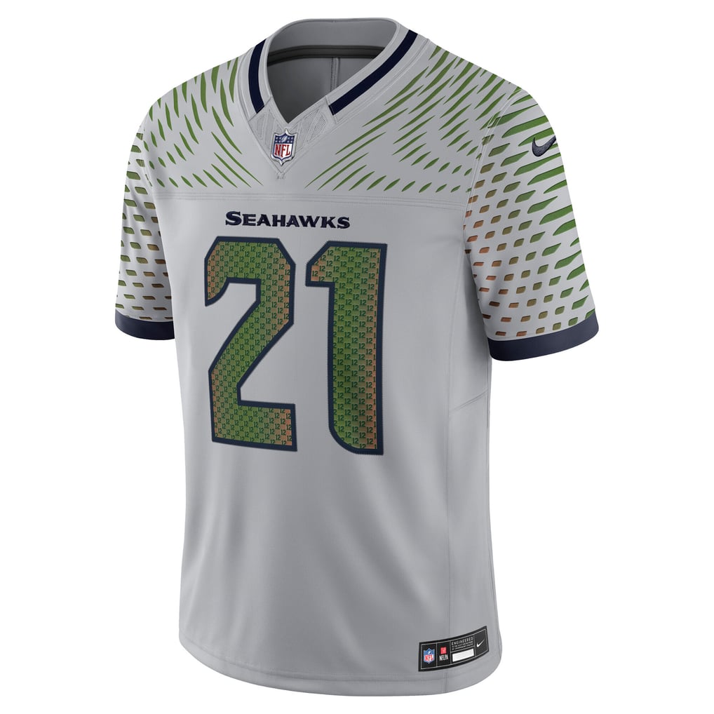 Men's Seattle Seahawks Devon Witherspoon Nike Gray Rivalries Collection Stitched Limited Jersey - Image 3