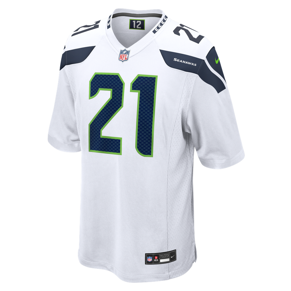 Men's Seattle Seahawks Devon Witherspoon Nike White Game Jersey - Image 3