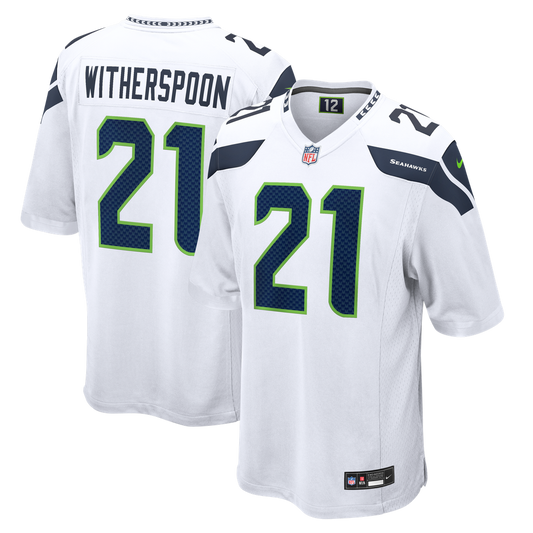 Men's Seattle Seahawks Devon Witherspoon Nike White Game Jersey - Image 1