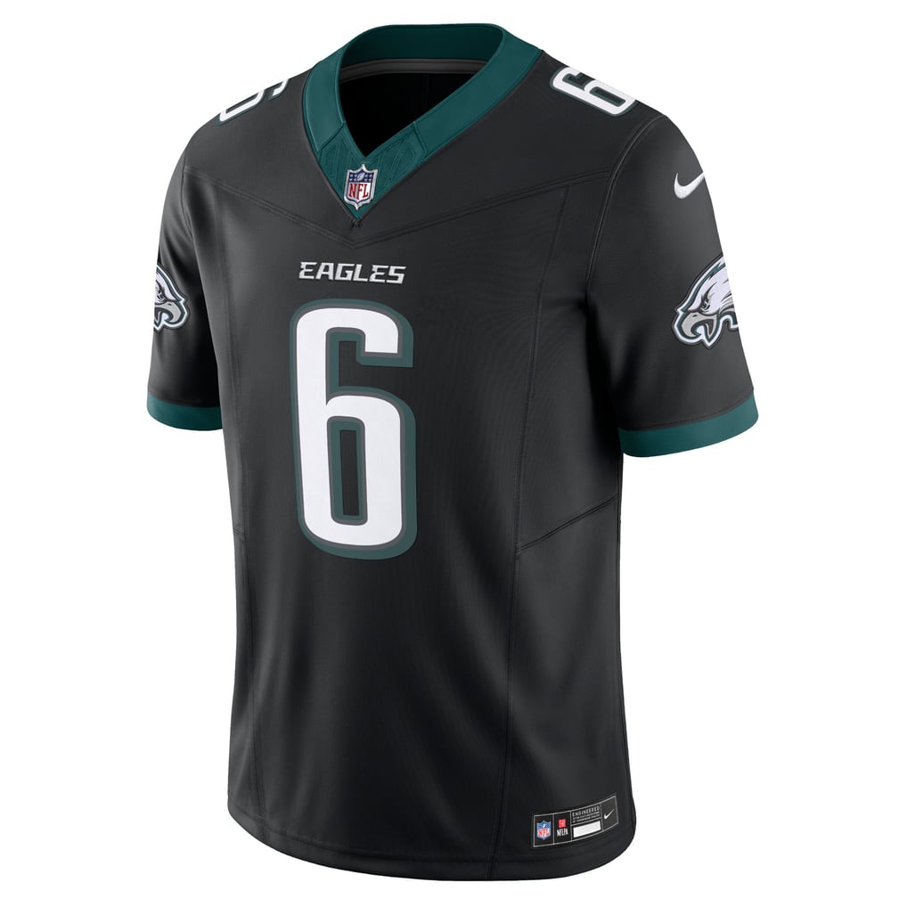 Men's Philadelphia Eagles DeVonta Smith Nike Black Alternate Vapor F.U.S.E. Limited Jersey - Image 3