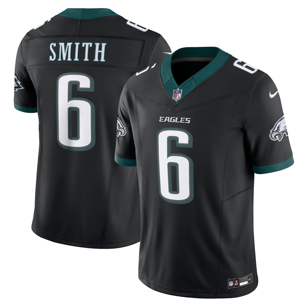 Men's Philadelphia Eagles DeVonta Smith Nike Black Alternate Vapor F.U.S.E. Limited Jersey - Image 1