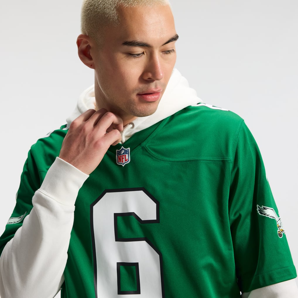 Men's Philadelphia Eagles DeVonta Smith Nike Kelly Green Alternate Game Player Jersey - Image 11