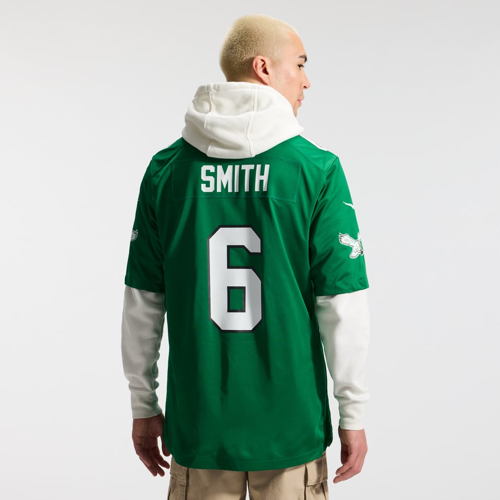 Men's Philadelphia Eagles DeVonta Smith Nike Kelly Green Alternate Game Player Jersey - Image 4