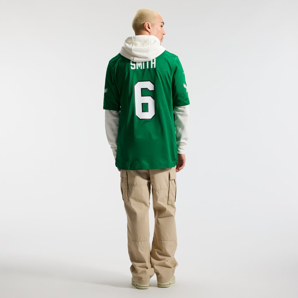 Men's Philadelphia Eagles DeVonta Smith Nike Kelly Green Alternate Game Player Jersey - Image 6