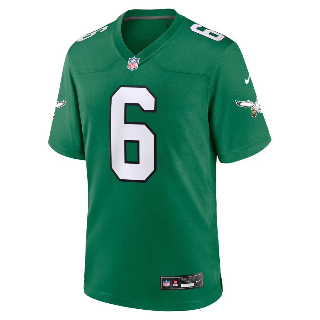 Men's Philadelphia Eagles DeVonta Smith Nike Kelly Green Alternate Game Player Jersey - Image 7