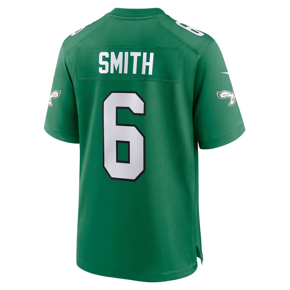 Men's Philadelphia Eagles DeVonta Smith Nike Kelly Green Alternate Game Player Jersey - Image 8