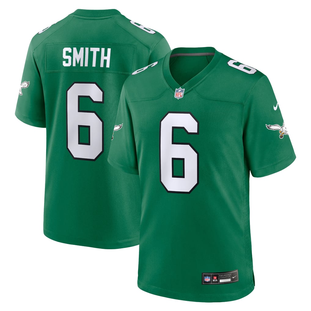Men's Philadelphia Eagles DeVonta Smith Nike Kelly Green Alternate Game Player Jersey - Image 1