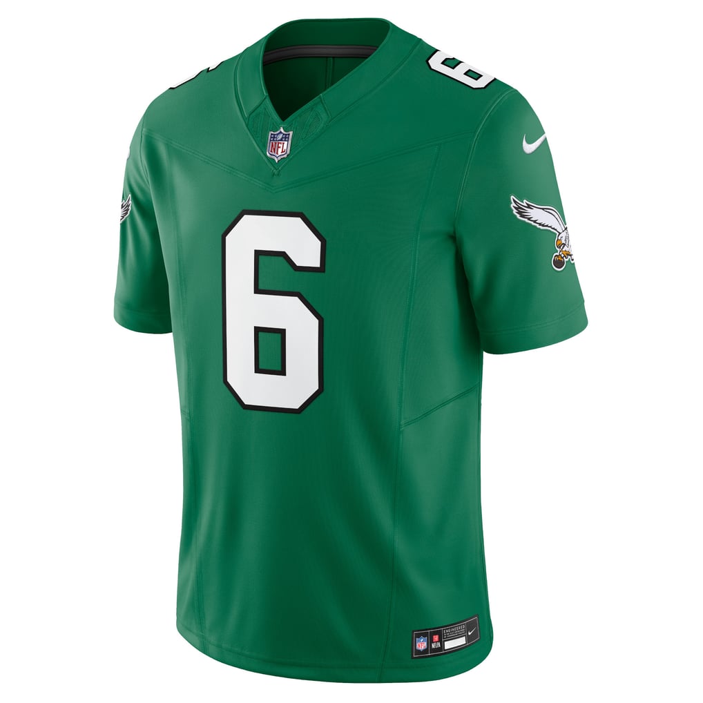 Men's Philadelphia Eagles DeVonta Smith Nike Kelly Green Vapor F.U.S.E. Limited Jersey - Image 3