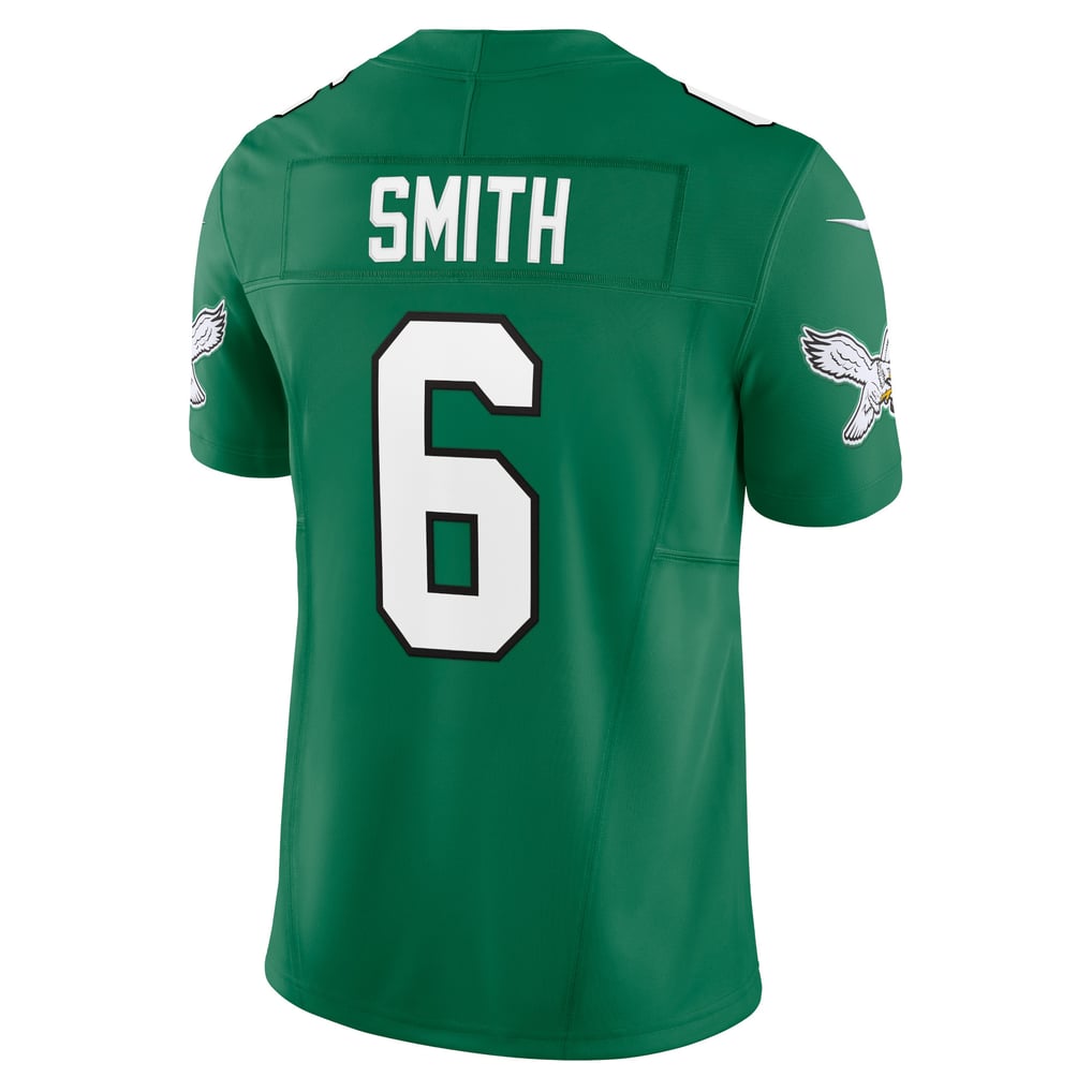 Men's Philadelphia Eagles DeVonta Smith Nike Kelly Green Vapor F.U.S.E. Limited Jersey - Image 4