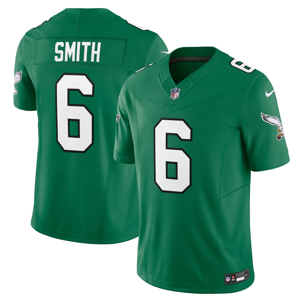 Men's Philadelphia Eagles DeVonta Smith Nike Kelly Green Vapor F.U.S.E. Limited Jersey - Image 1