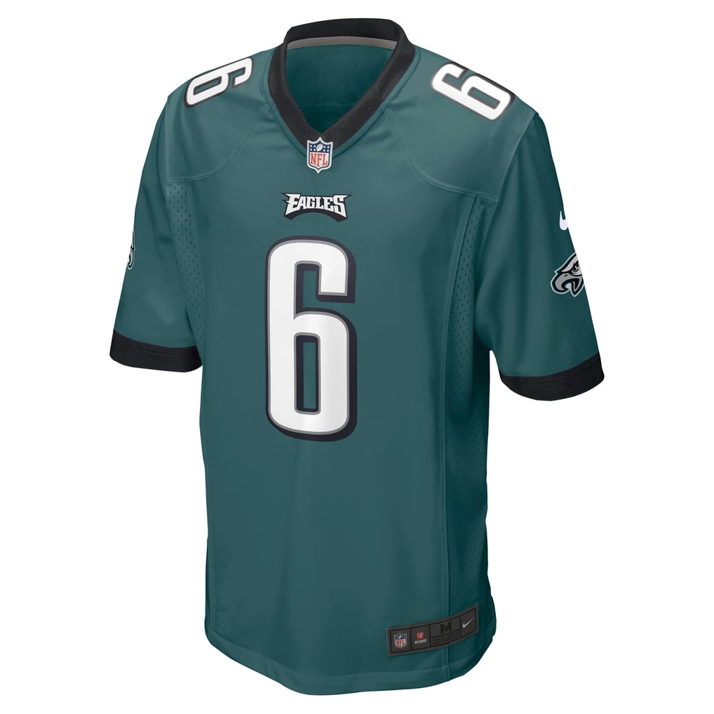 Men's Philadelphia Eagles DeVonta Smith Nike Midnight Green Player Game Jersey - Image 3
