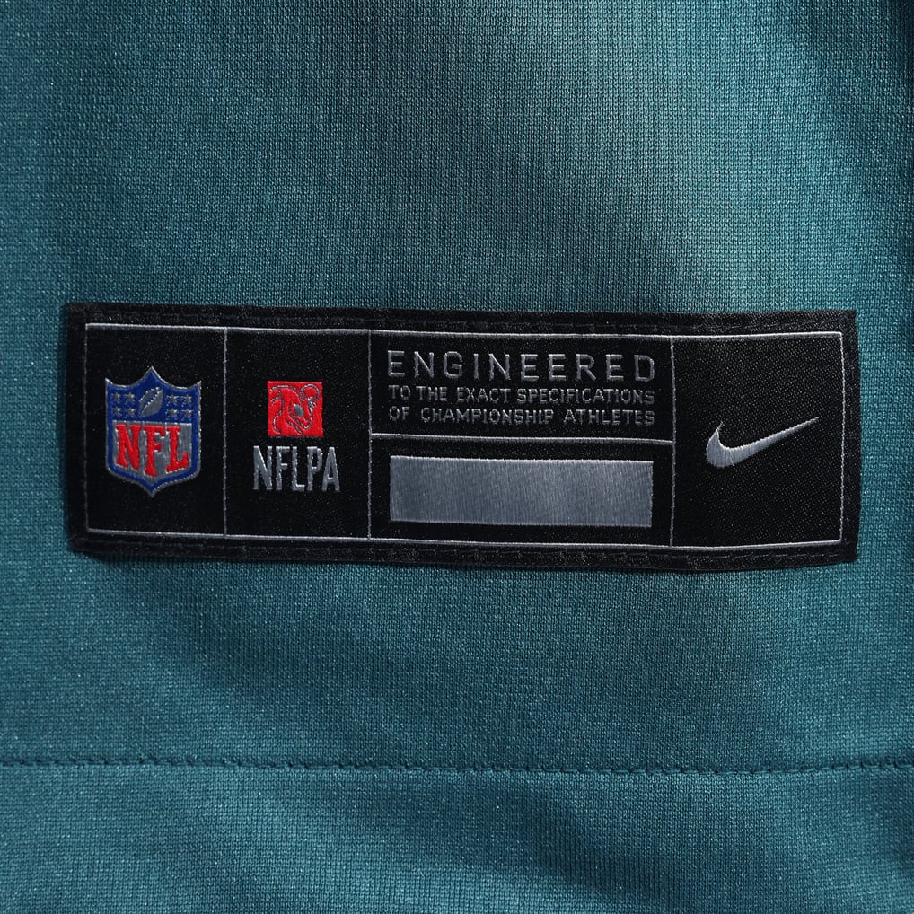 Men's Philadelphia Eagles DeVonta Smith Nike Midnight Green Team Game Jersey - Image 7