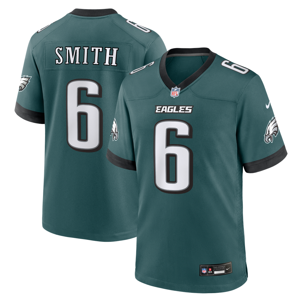 Men's Philadelphia Eagles DeVonta Smith Nike  Midnight Green Team Game Jersey - Image 1