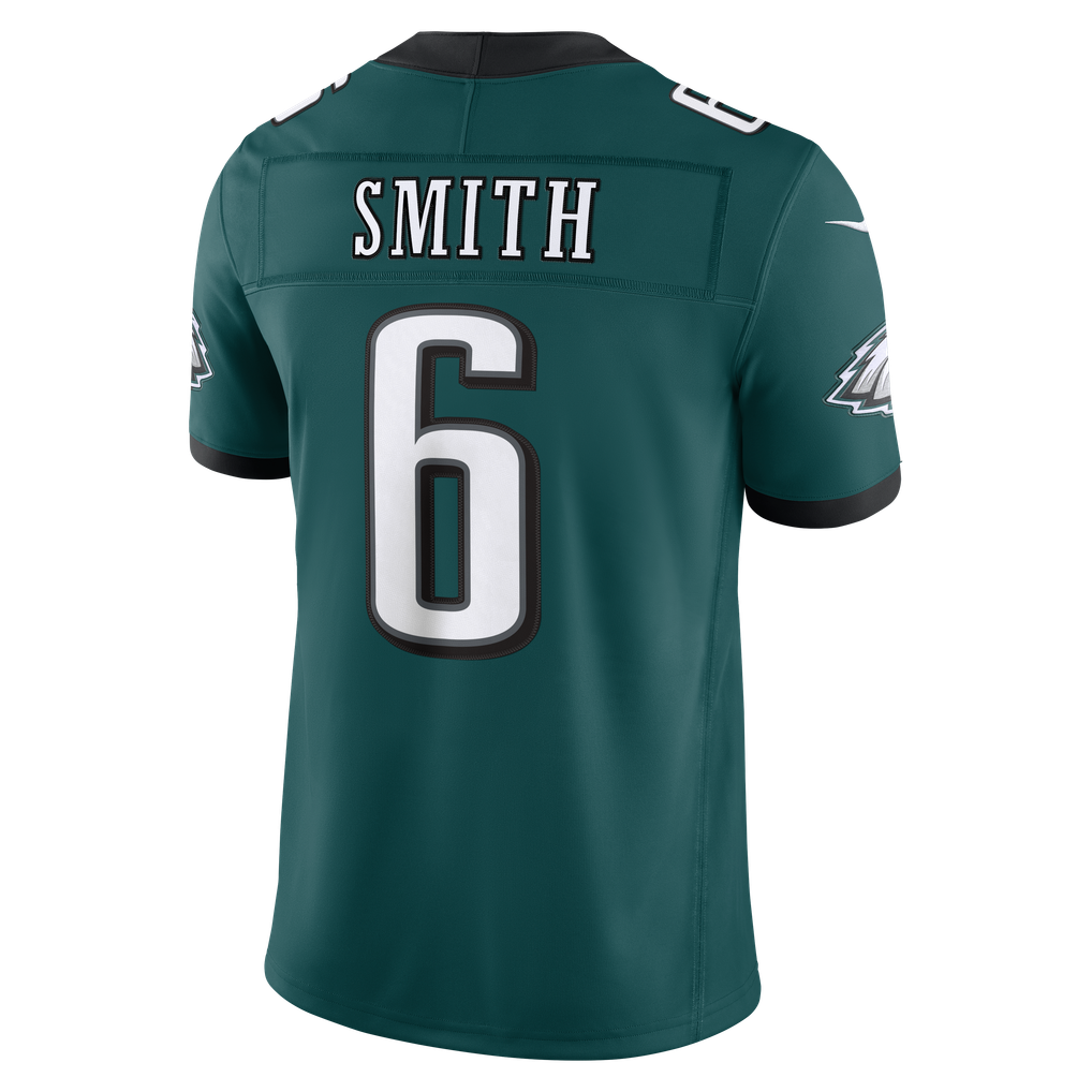 Men's Philadelphia Eagles DeVonta Smith Nike Midnight Green Team Vapor F.U.S.E. Stitched Limited Jersey - Image 4