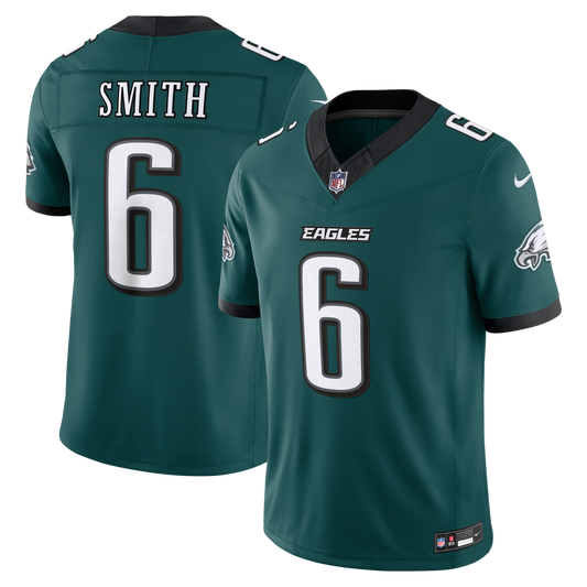 Men's Philadelphia Eagles DeVonta Smith Nike Midnight Green Team Vapor F.U.S.E. Stitched Limited Jersey - Image 1