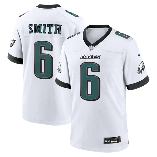 Men's Philadelphia Eagles DeVonta Smith Nike White Game Jersey - Image 1