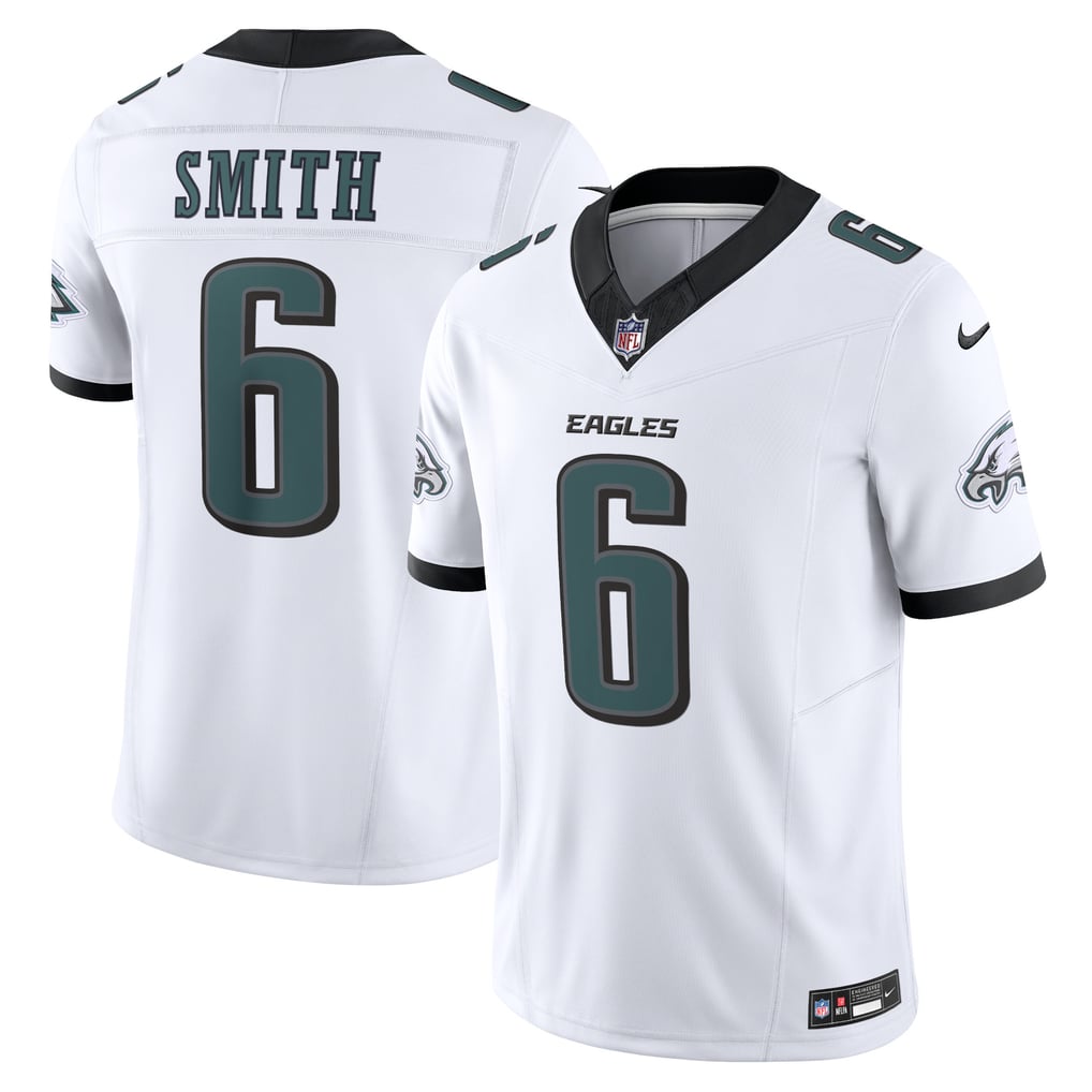 Men's Philadelphia Eagles DeVonta Smith Nike White Vapor F.U.S.E. Limited Jersey - Image 2