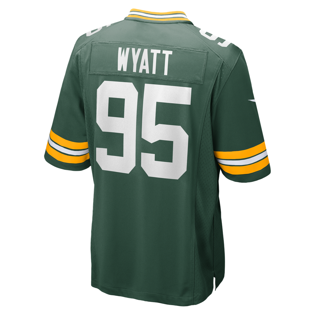 Men's Green Bay Packers Devonte Wyatt Nike Green Player Game Jersey - Image 4