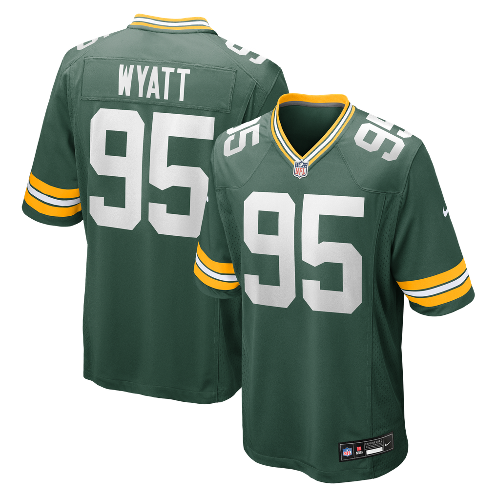 Men's Green Bay Packers Devonte Wyatt Nike Green Player Game Jersey - Image 1