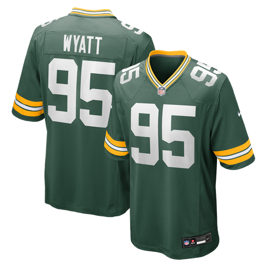 Men's Green Bay Packers Devonte Wyatt Nike Green Player Game Jersey - Image 1
