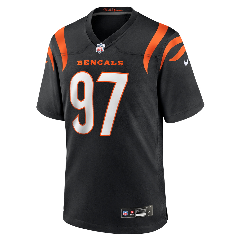 Men's Cincinnati Bengals Dexter Lawrence II Nike Black Game Jersey - Image 3