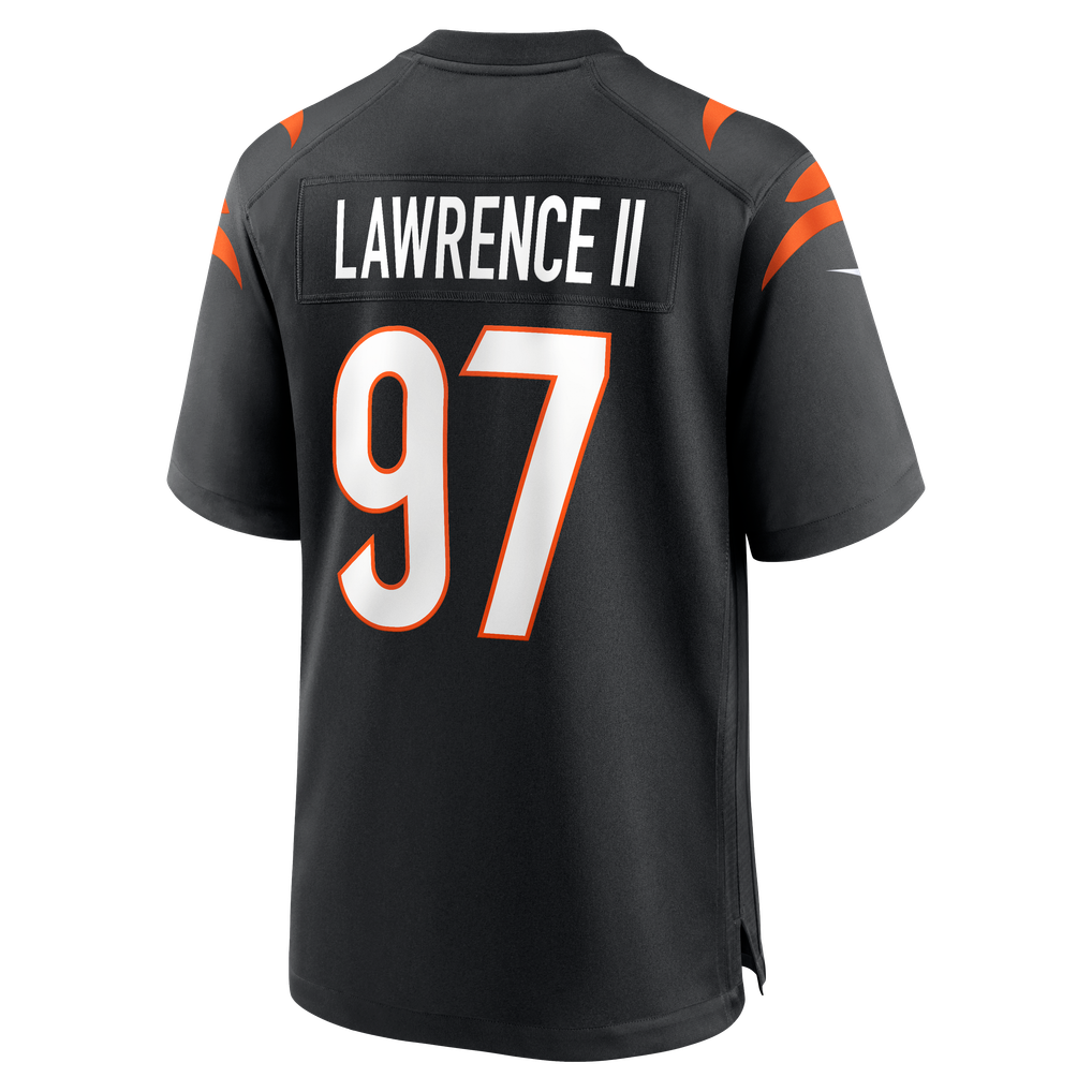 Men's Cincinnati Bengals Dexter Lawrence II Nike Black Game Jersey - Image 4
