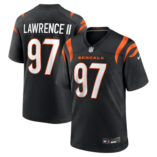Men's Cincinnati Bengals Dexter Lawrence II Nike Black Game Jersey - Image 1