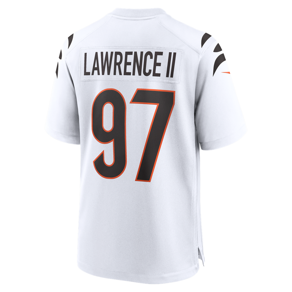 Men's Cincinnati Bengals Dexter Lawrence II Nike White Game Jersey - Image 4