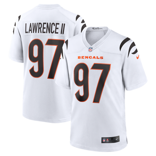 Men's Cincinnati Bengals Dexter Lawrence II Nike White Game Jersey - Image 1