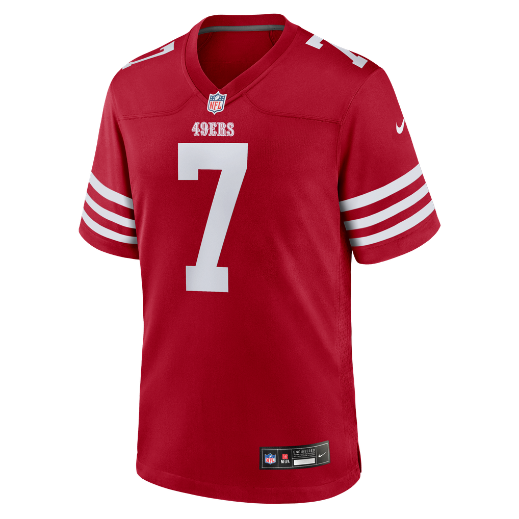 Men's San Francisco 49ers De'Zhaun Stribling Nike Scarlet Game Jersey - Image 5