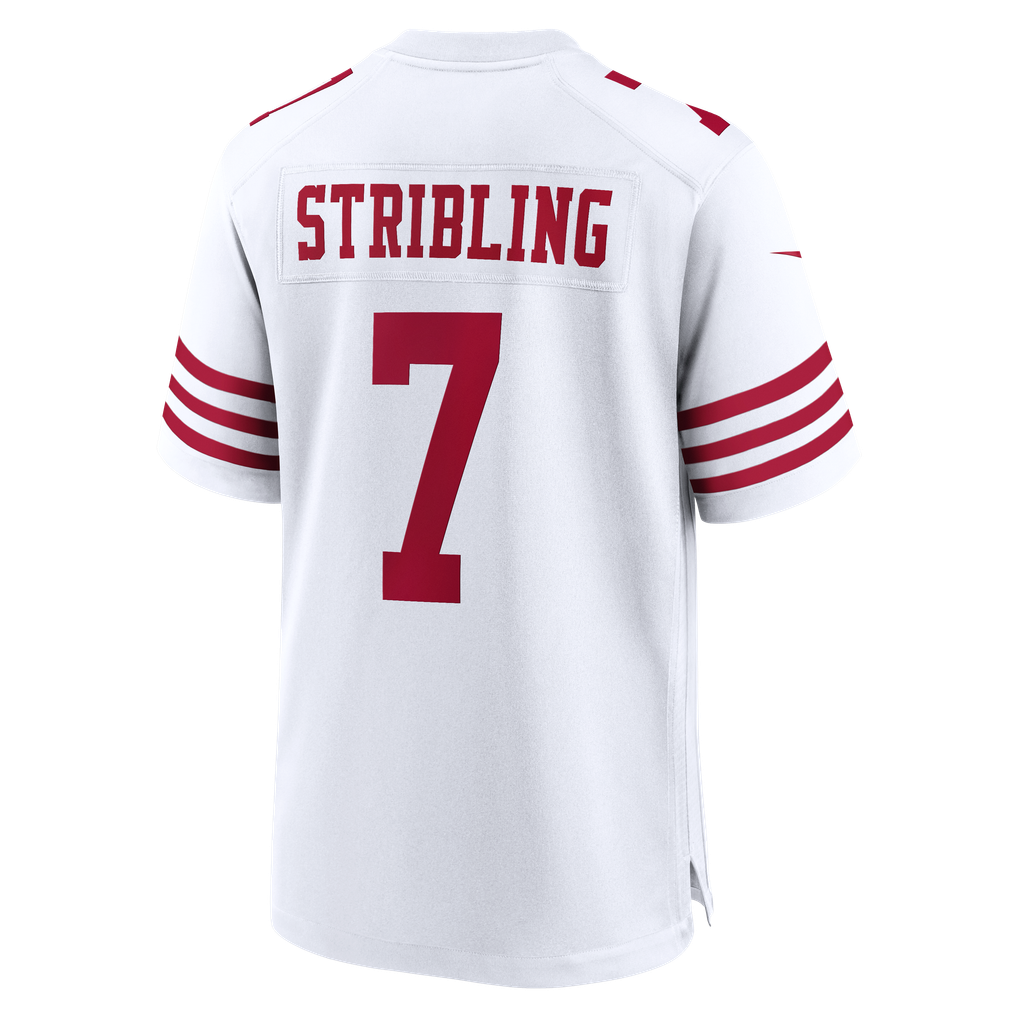 Men's San Francisco 49ers De'Zhaun Stribling Nike White Game Jersey - Image 4